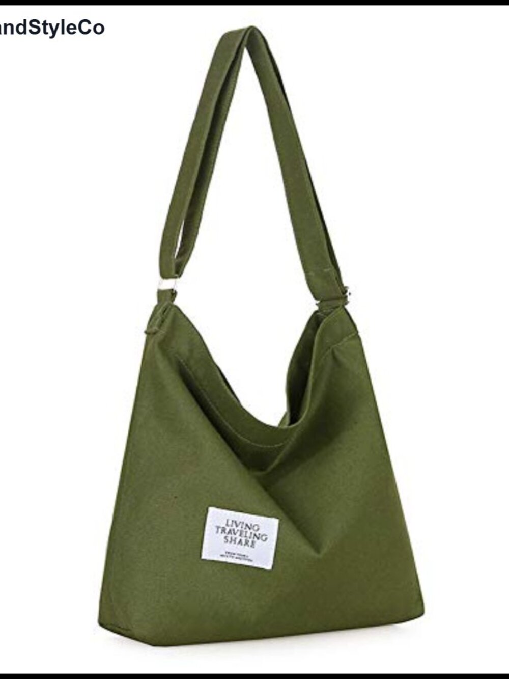Canvas Shoulder Bag Hobo Crossbody Tote Large Casual Everyday Purse